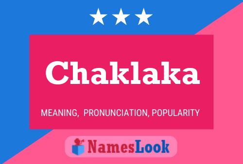 Chaklaka Name Poster