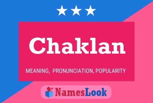 Chaklan Name Poster