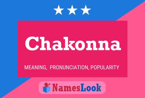 Chakonna Name Poster