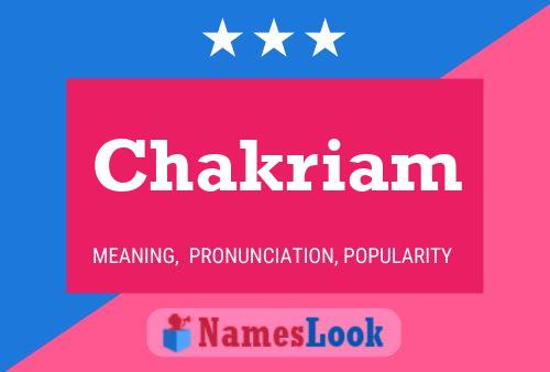 Chakriam Name Poster