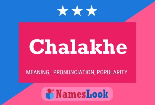 Chalakhe Name Poster