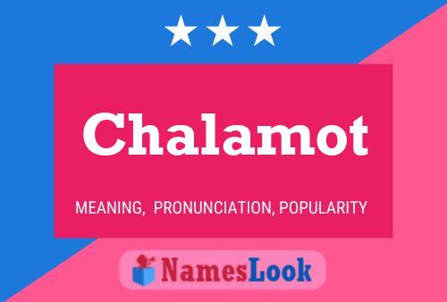 Chalamot Name Poster