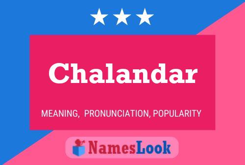 Chalandar Name Poster