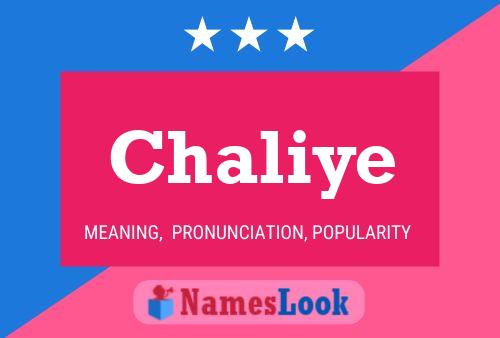 Chaliye Name Poster