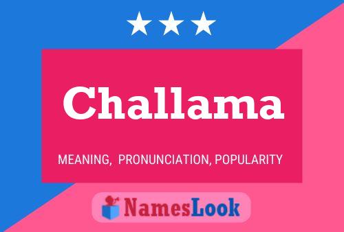 Challama Name Poster