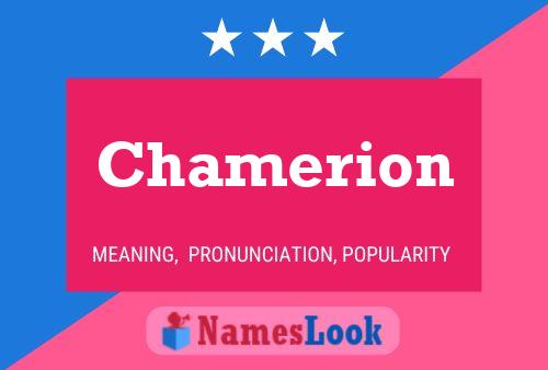 Chamerion Name Poster