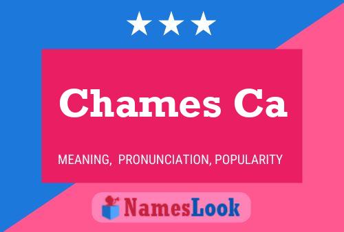 Chames Ca Name Poster