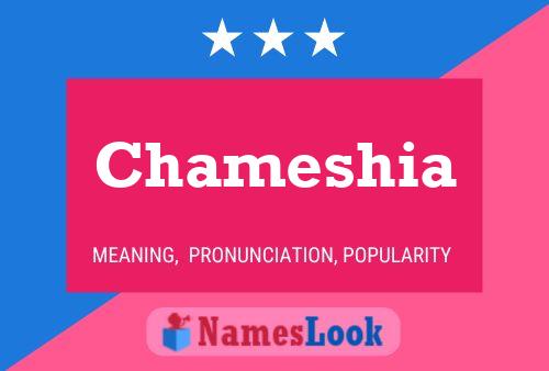 Chameshia Name Poster