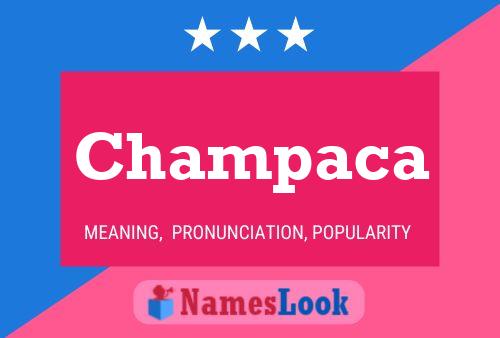 Champaca Name Poster