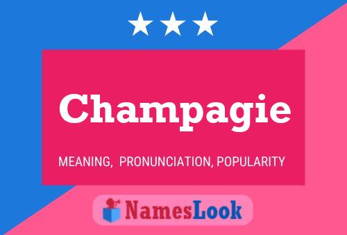 Champagie Name Poster