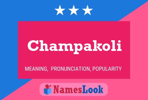 Champakoli Name Poster