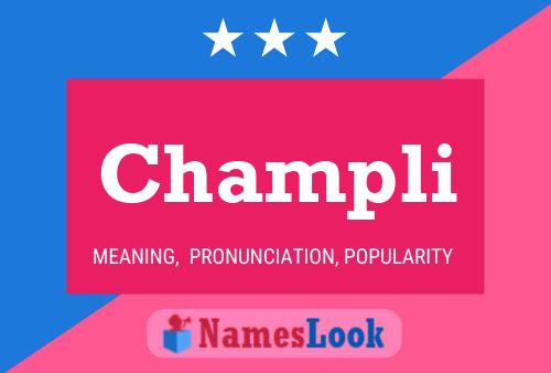 Champli Name Poster