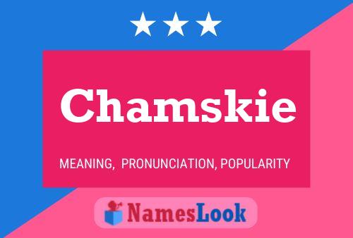 Chamskie Name Poster