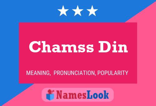 Chamss Din Name Poster