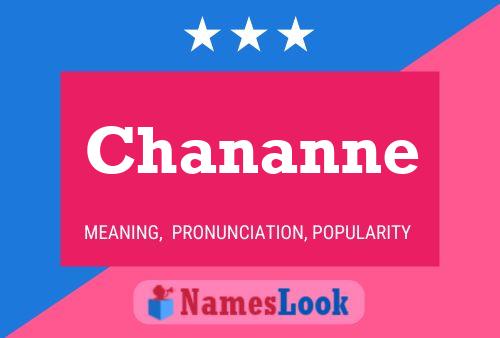 Chananne Name Poster