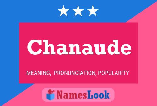 Chanaude Name Poster