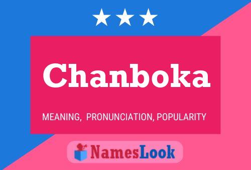 Chanboka Name Poster