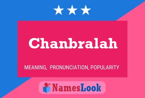 Chanbralah Name Poster