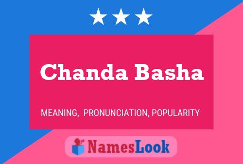 Chanda Basha Name Poster