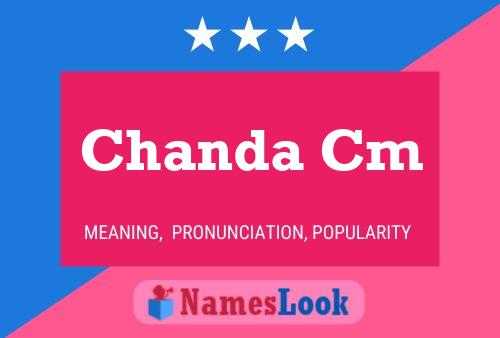 Chanda Cm Name Poster