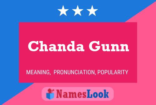 Chanda Gunn Name Poster