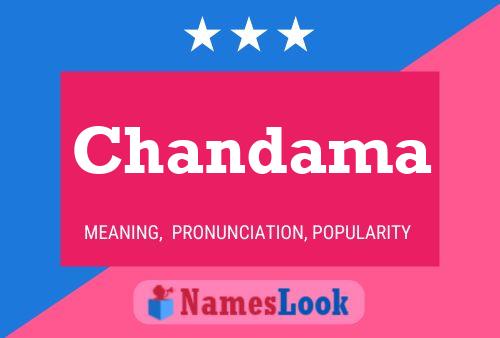 Chandama Name Poster