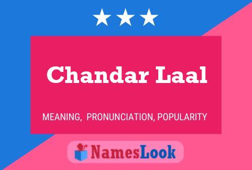 Chandar Laal Name Poster