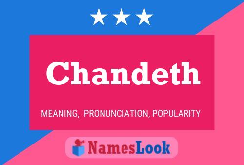 Chandeth Name Poster