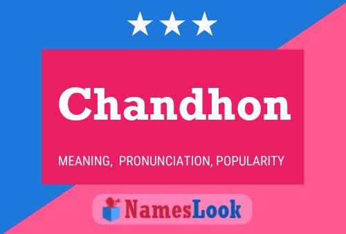 Chandhon Name Poster