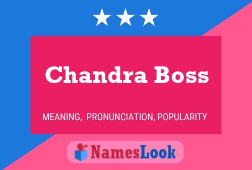 Chandra Boss Name Poster