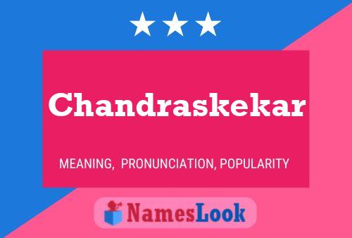 Chandraskekar Name Poster