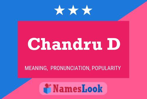 Chandru D Name Poster