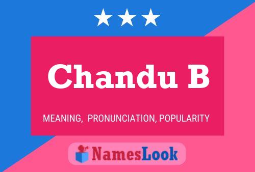 Chandu B Name Poster