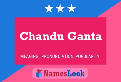 Chandu Ganta Name Poster