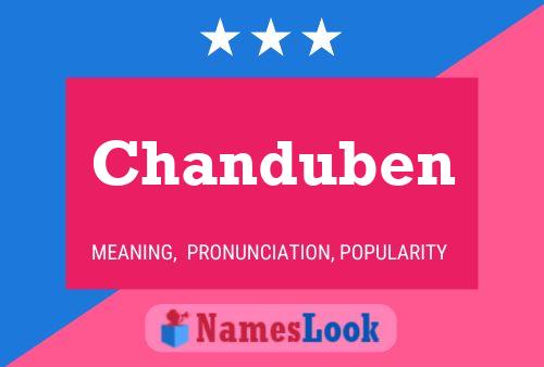 Chanduben Name Poster