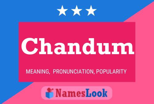 Chandum Name Poster