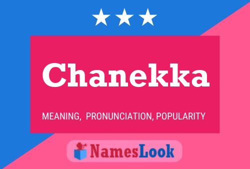 Chanekka Name Poster