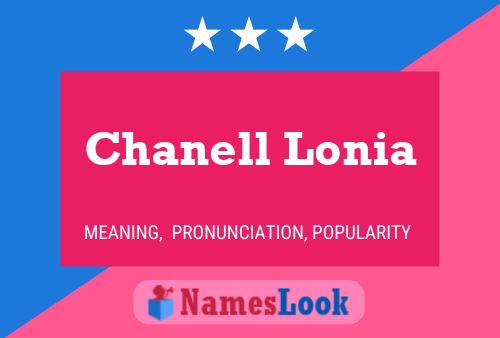 Chanell Lonia Name Poster