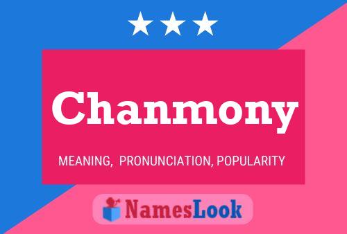 Chanmony Name Poster