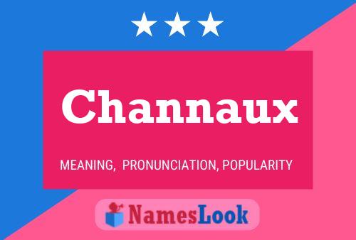 Channaux Name Poster