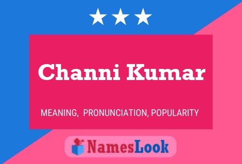 Channi Kumar Name Poster