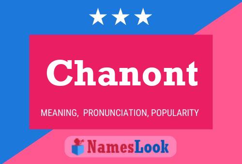 Chanont Name Poster