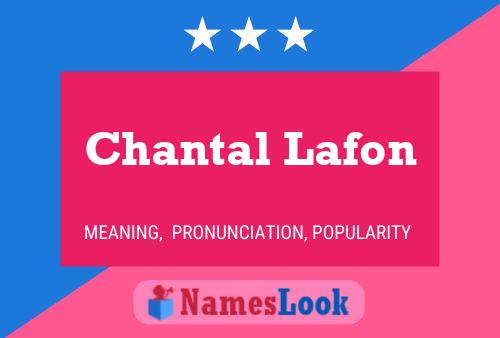 Chantal Lafon Name Poster