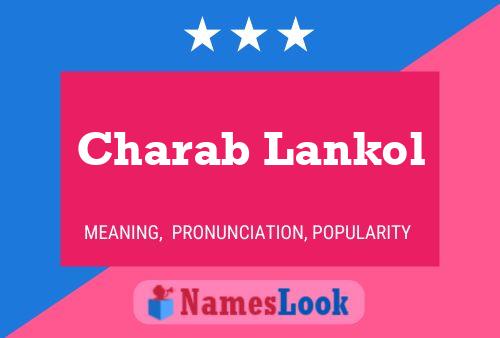 Charab Lankol Name Poster