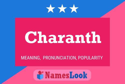 Charanth Name Poster