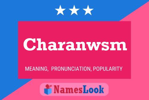 Charanwsm Name Poster