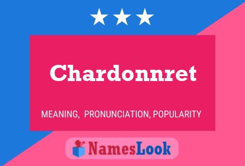 Chardonnret Name Poster