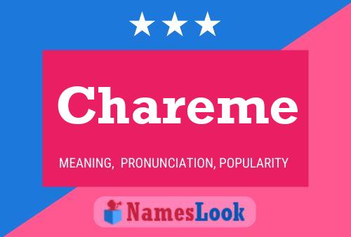 Chareme Name Poster