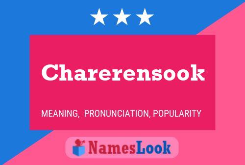 Charerensook Name Poster