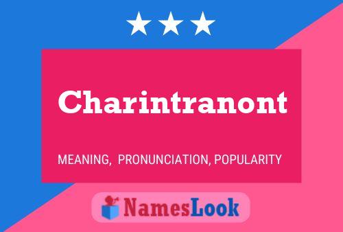 Charintranont Name Poster